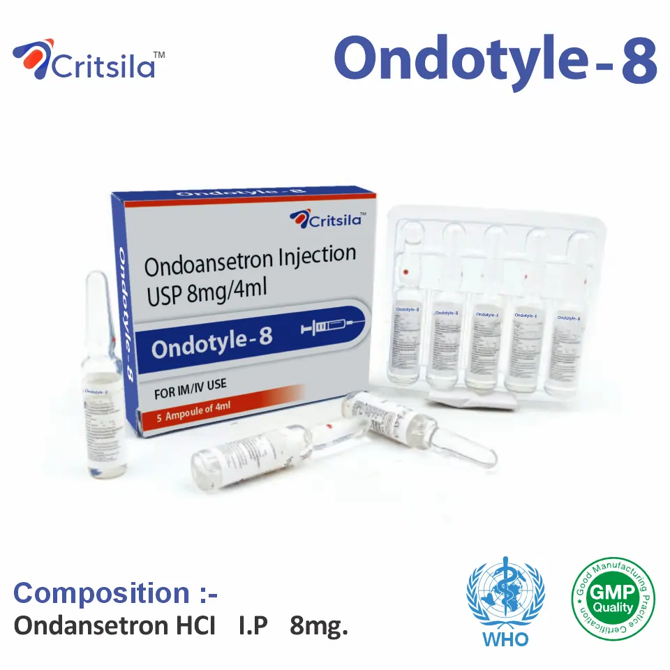 Ondansetron HCL 8mg | Best price for PCD Pharma Franchise | Effective antiemetic for nausea & vomiting